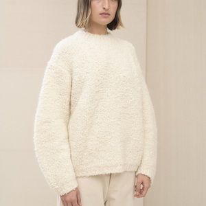 Lauren Manoogian LLC Astrakhan Alpaca and Wool-blend Bouclé Sweater